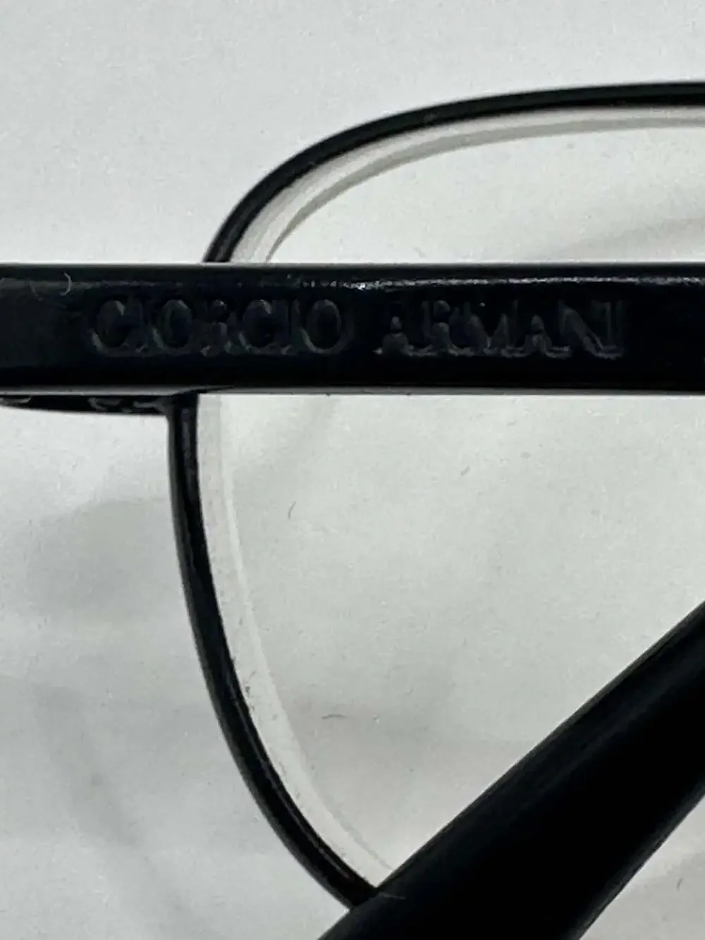 Giorgio Armani Eyeglasses 283 706 Black Rectangular Metal Frames 50-19 135